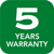 5 anos de garantia para todos os nossos produtos
